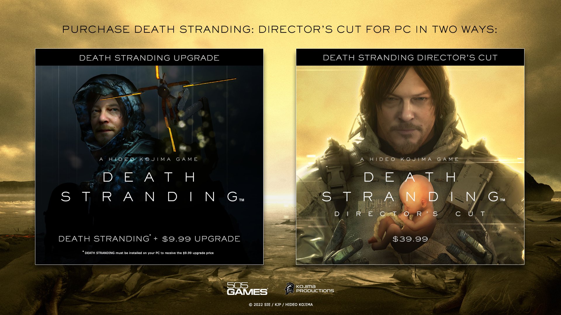 Death Stranding Director's Cut on PC Announcement